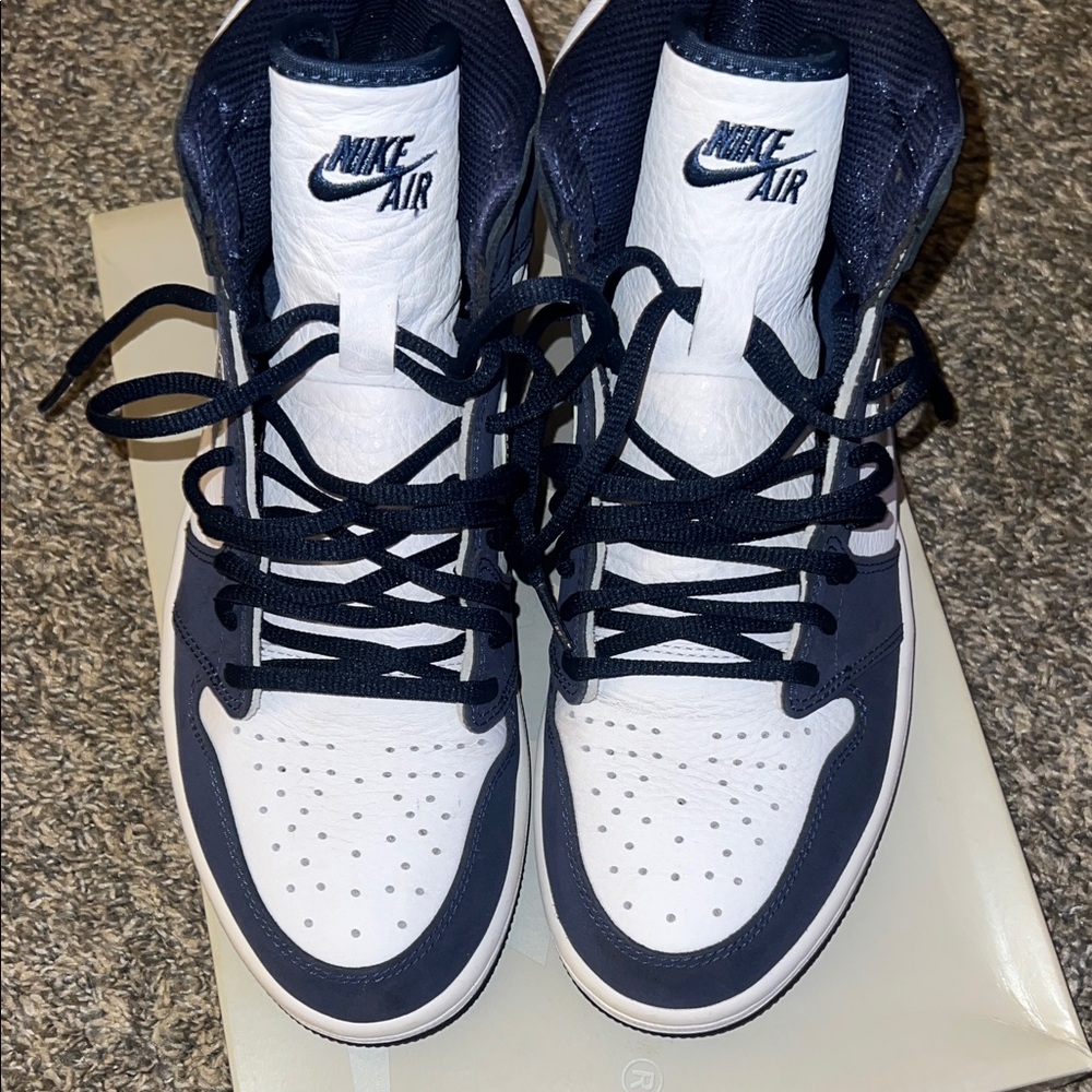 Nike Air Men's Sneakers - Dark Blue and White